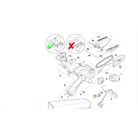 STIHL  Przełącznik GA01 435 0301